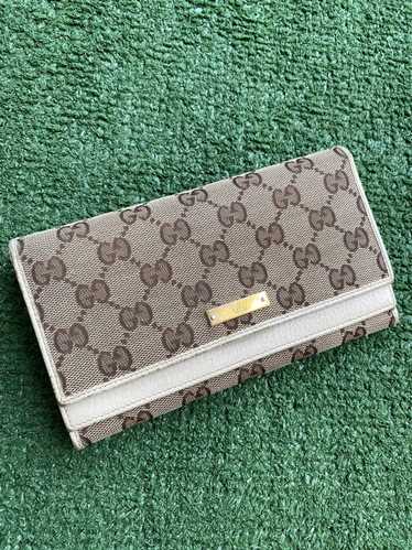 Gucci GG canvas monogram long wallet