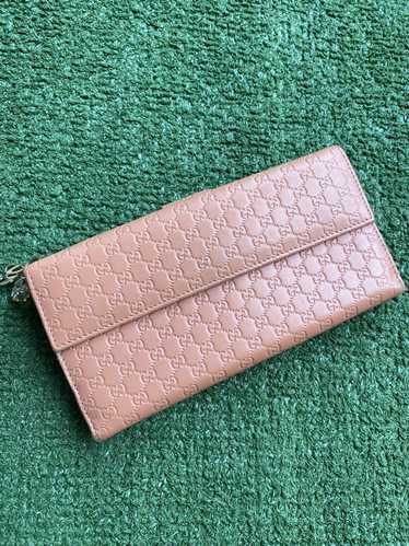 GUCCI Microguccissima Leather Wallet Light Blue 449364