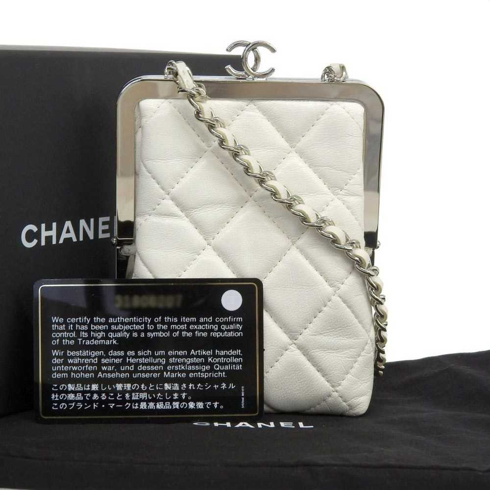 Chanel Chanel here mark clutch shoulder bag with … - image 1