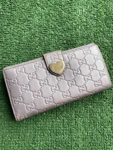 Gucci GG monogram leather long wallet