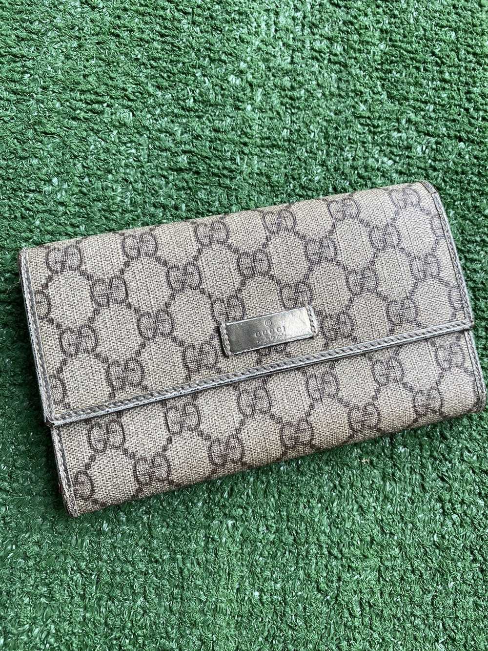 Gucci GG Monogram Leather Trifold Wallet Gem