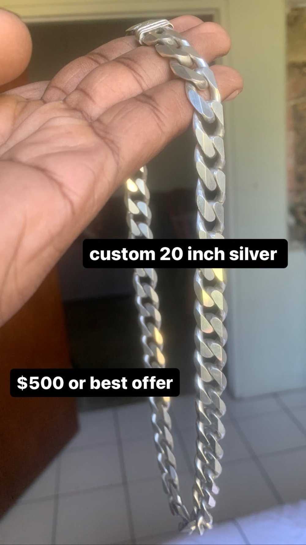 Custom Custom 20 inch silver chain - image 4