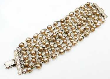 Vintage Strand of Faux Pearls, Long Pearl Necklace Strand Measures