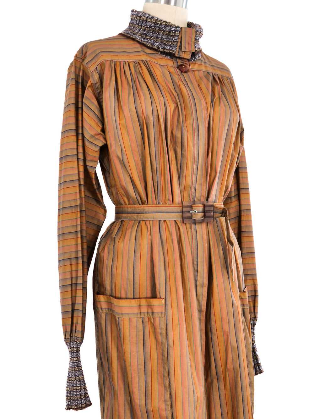 1970's Missoni Striped Belted Coat - image 2
