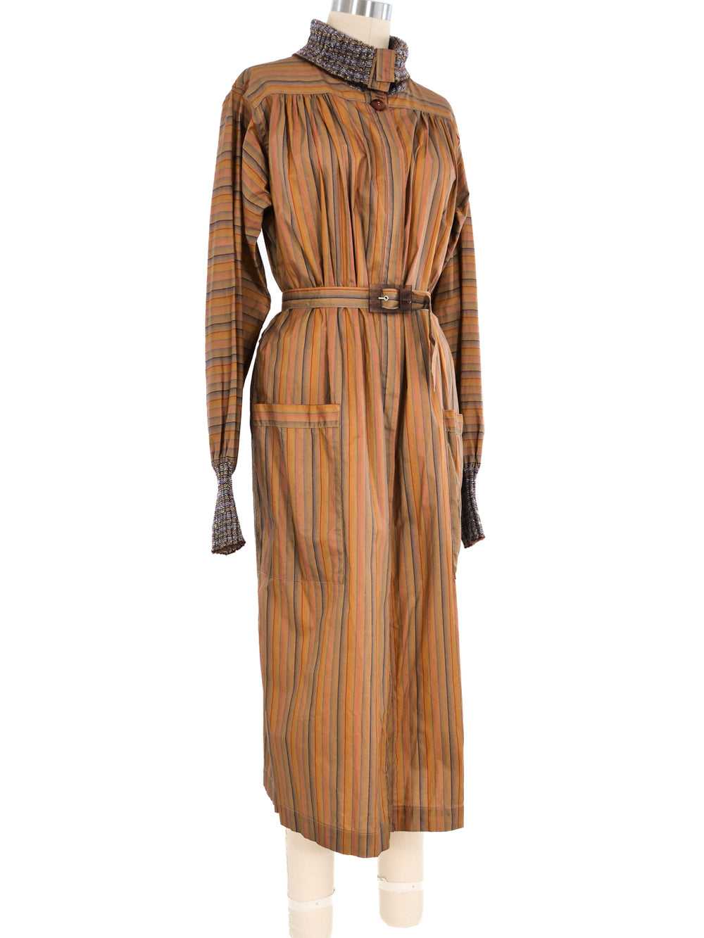 1970's Missoni Striped Belted Coat - image 3