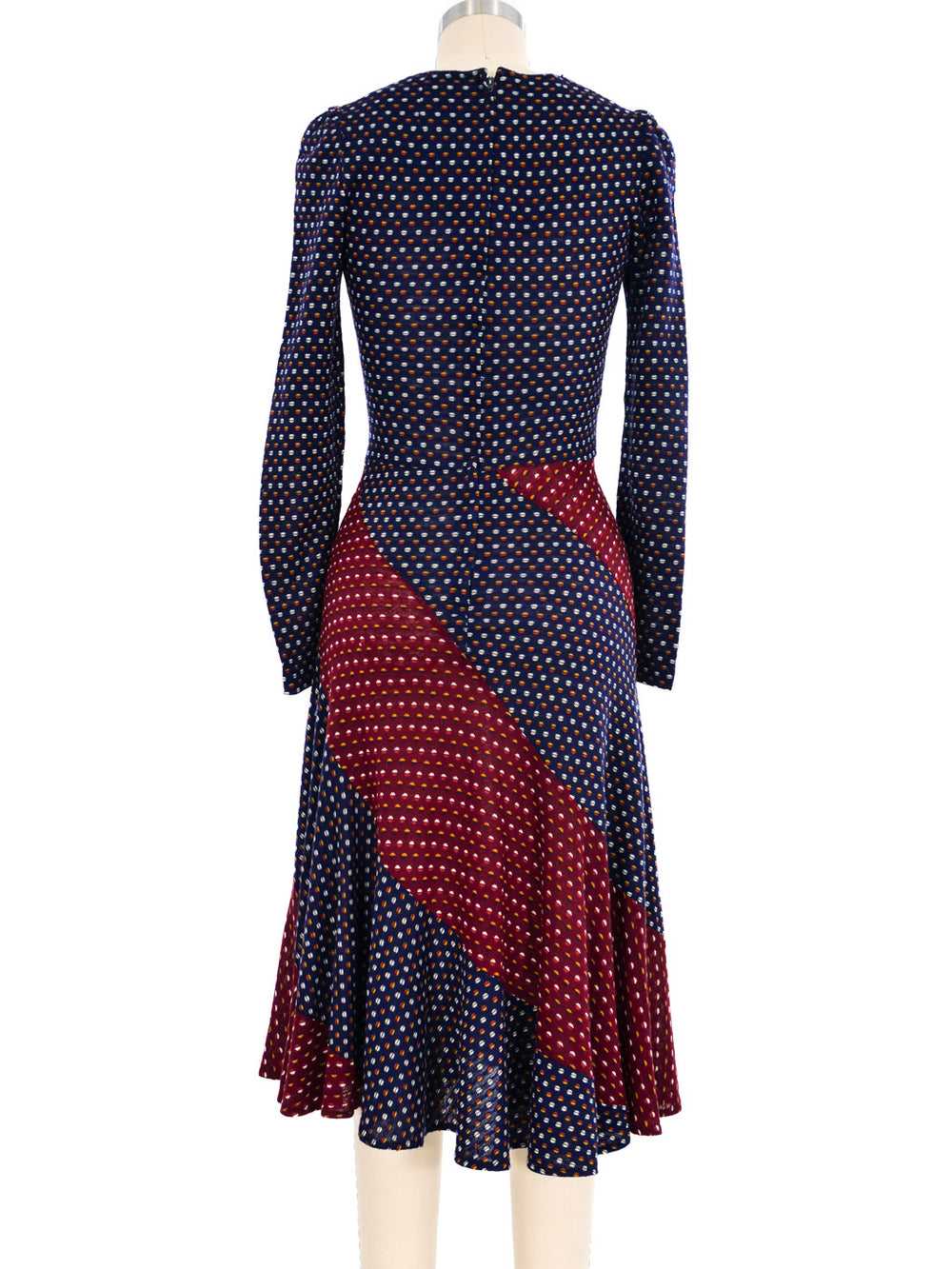1970's Patchwork Knit Dress - image 4