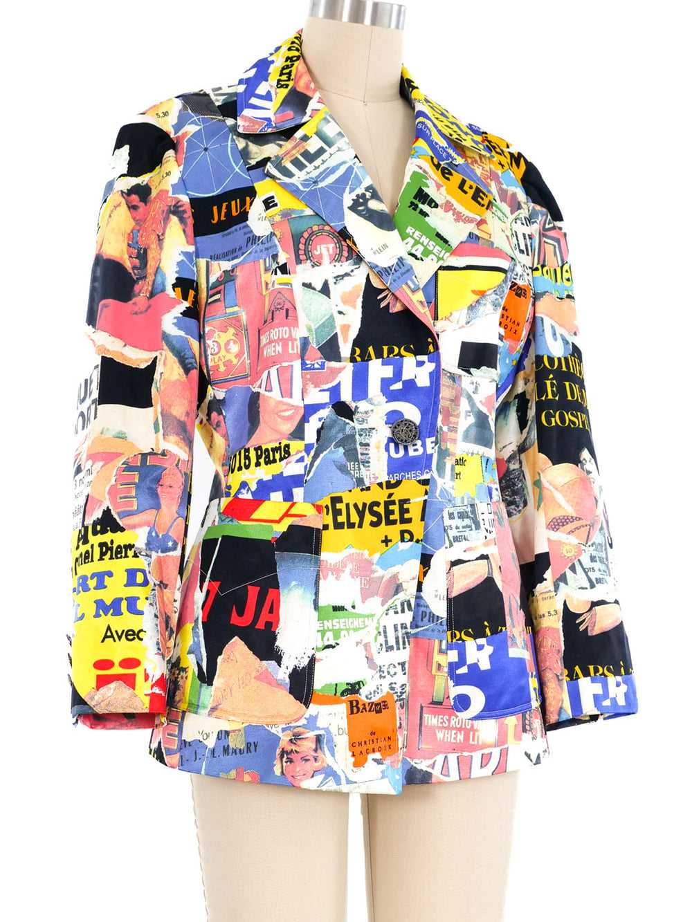 Christian Lacroix Newsprint Blazer Gem