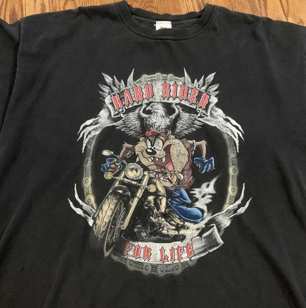 Vintage Vintage Taz Hard Rider For Life T Shirt (… - image 4