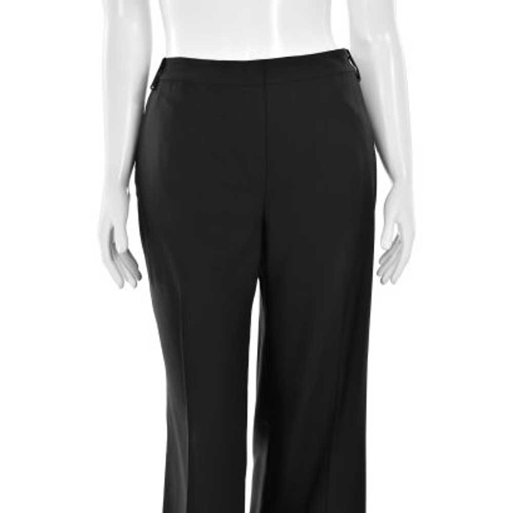 St. John Collection Wide Leg Wool Trouser in Black - image 2