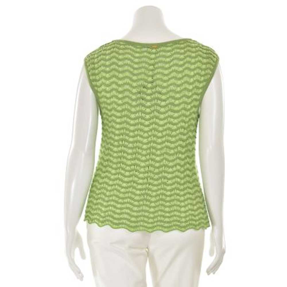 St. John Sport 2Pc Open Knit Stripe Twinset in Ma… - image 7