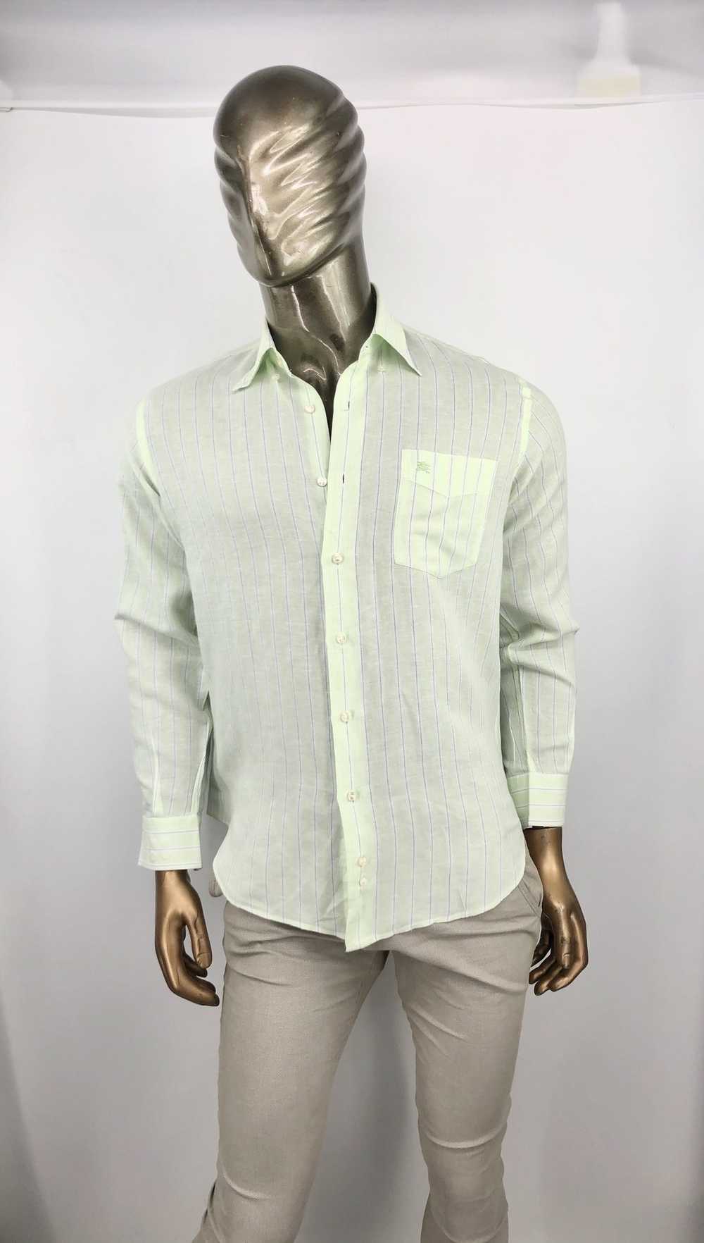 Burberry 🔥 Burberry London light Green Shirt M l… - image 1