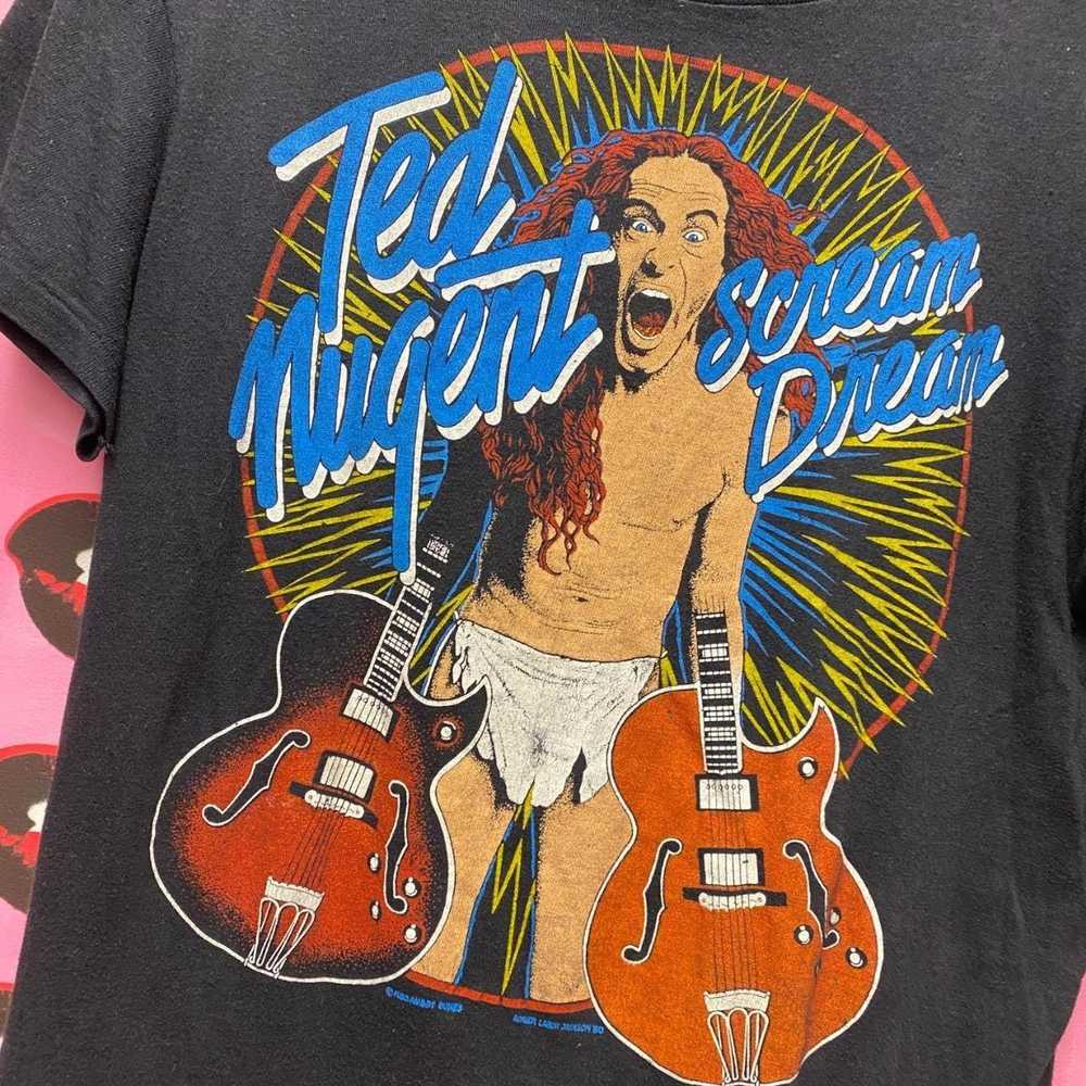 Band Tees × Vintage 80s Ted Nugent Guitars Graphi… - image 2