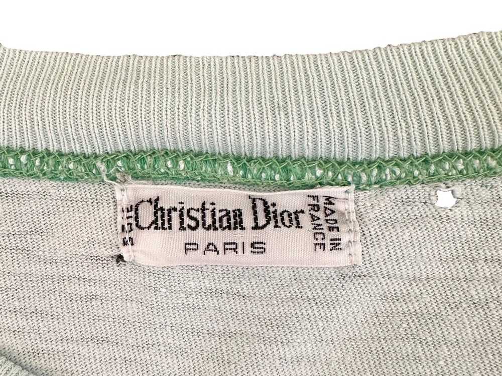 Dior VTG 90s Christian Dior Light Blue Logo Boxy … - image 11