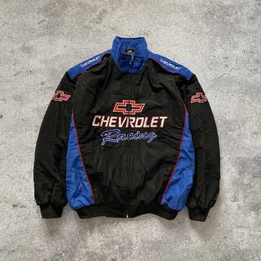 Bomber Jacket × Racing × Streetwear Vintage Chevro