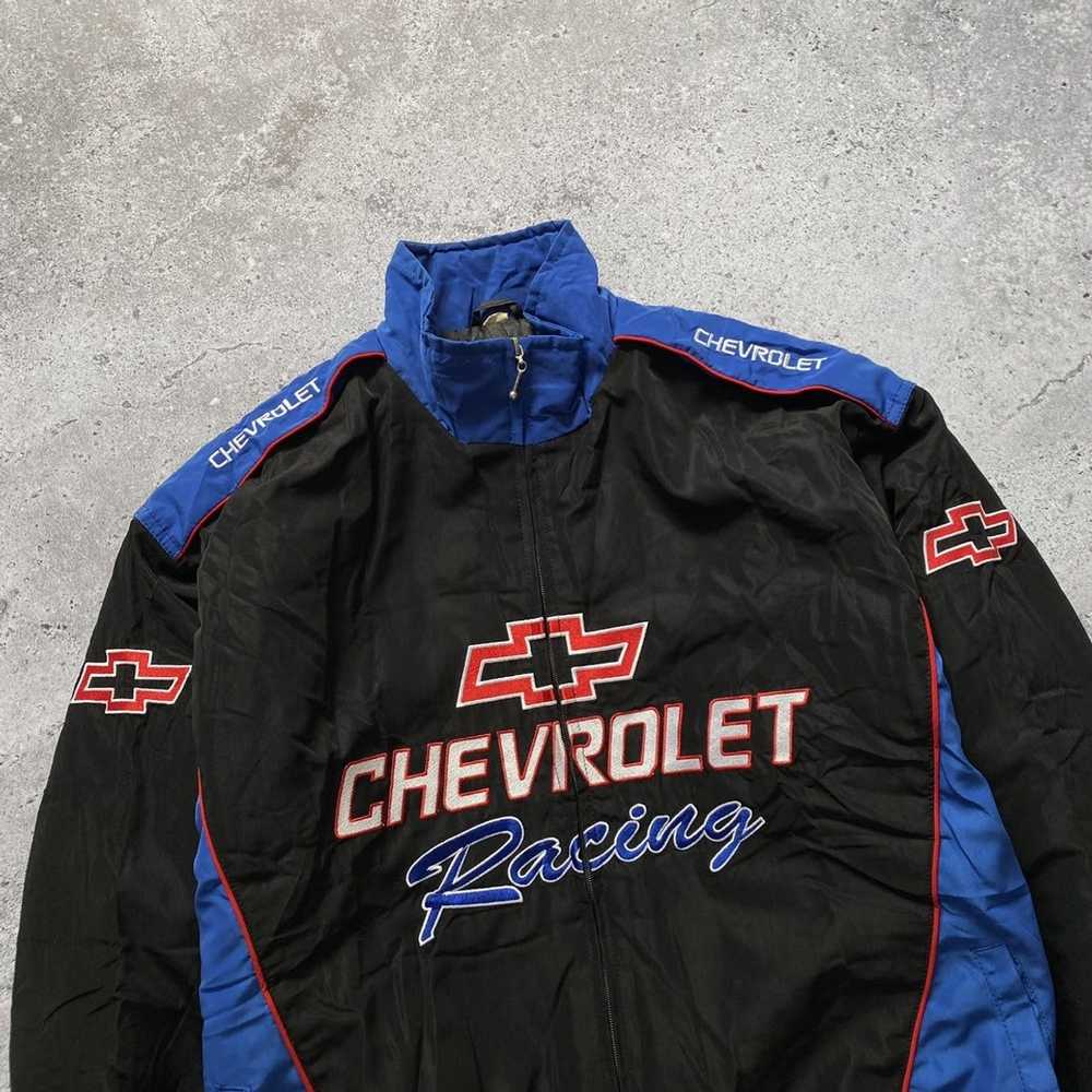 Bomber Jacket × Racing × Streetwear Vintage Chevr… - image 4