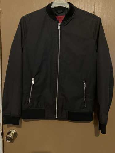 Alfani Zippered Polyester Cotton Bomber