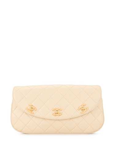 CHANEL Pre-Owned 1991-1994 CC quilted clutch bag -