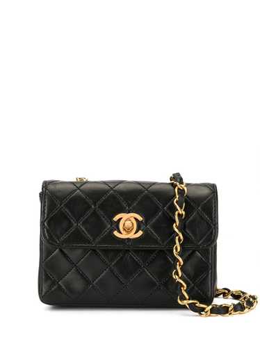 CHANEL Pre-Owned mini diamond quilted crossbody b… - image 1