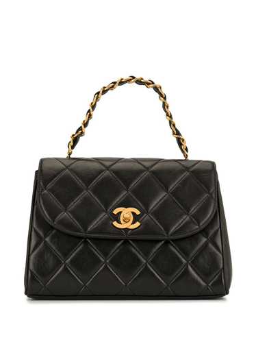 CHANEL Pre-Owned diamond quilted trapeze tote - B… - image 1