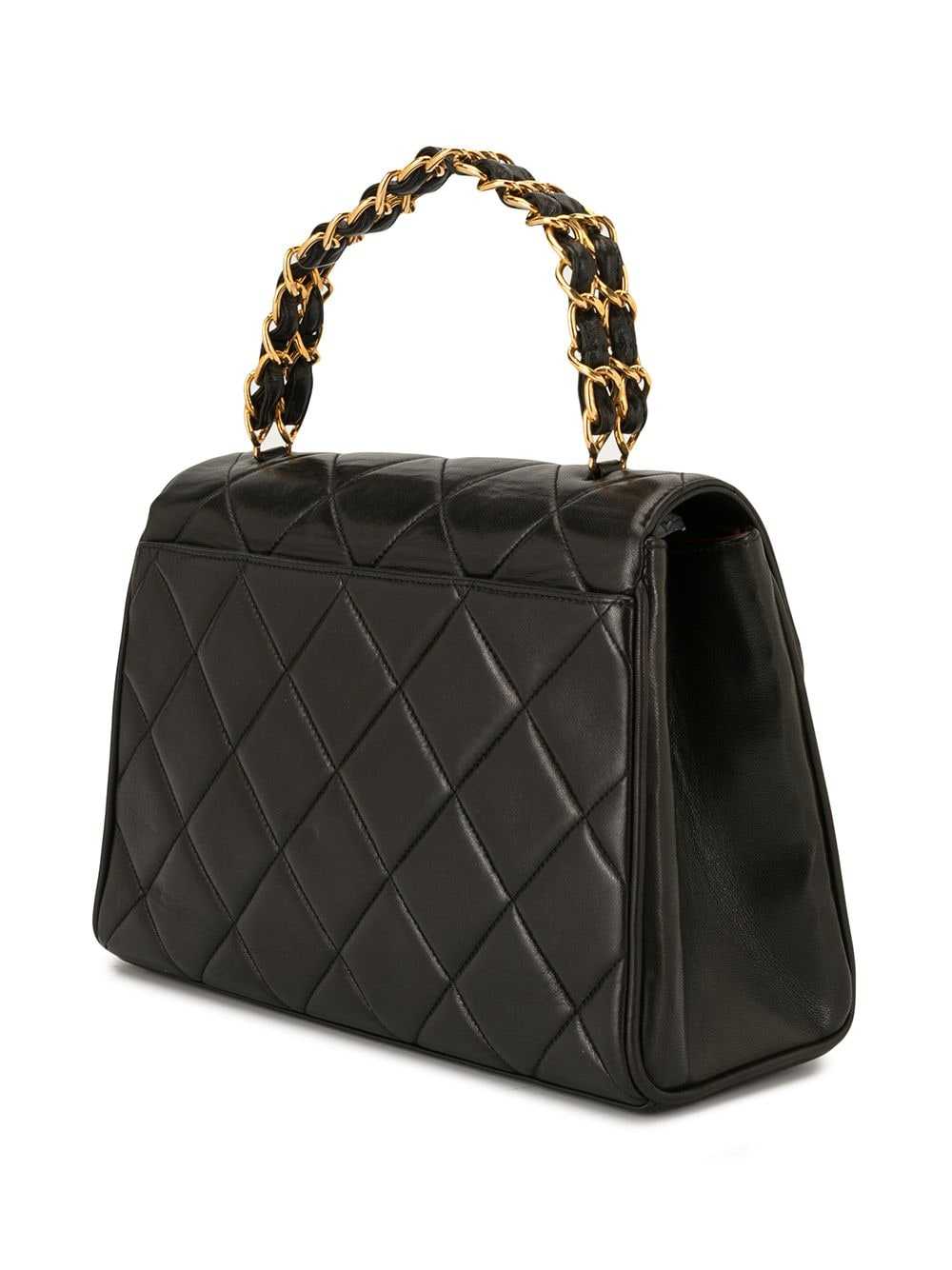 CHANEL Pre-Owned diamond quilted trapeze tote - B… - image 3