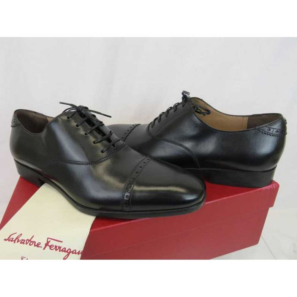 Salvatore Ferragamo Leather lace ups - image 11