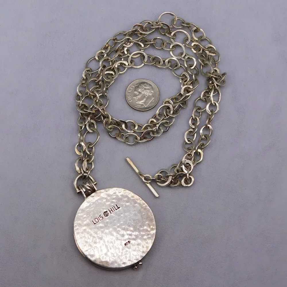 Lois Hill Sterling Silver Locket Chain Necklace D… - image 12