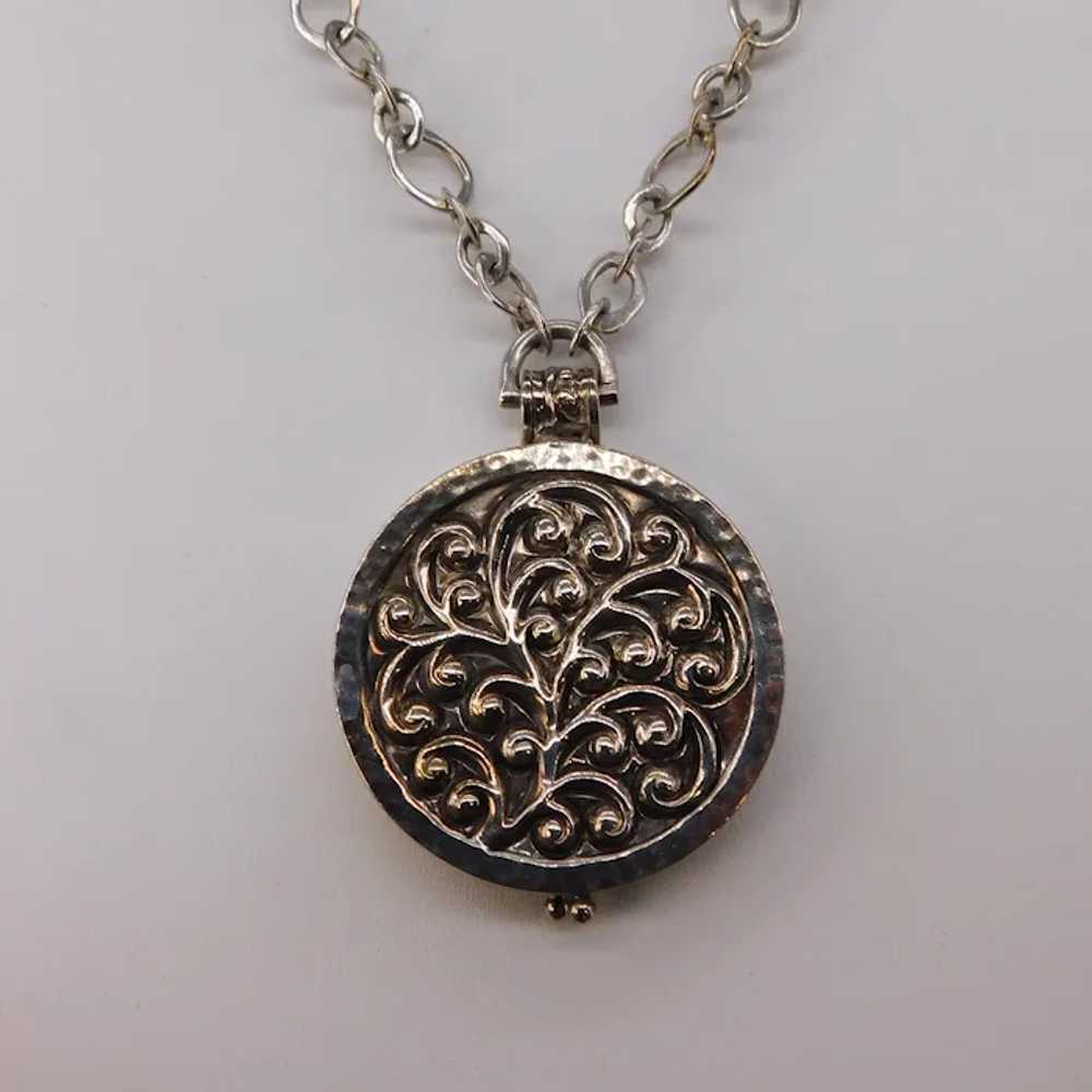 Lois Hill Sterling Silver Locket Chain Necklace D… - image 5