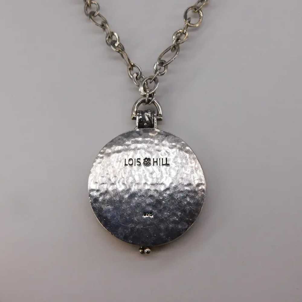 Lois Hill Sterling Silver Locket Chain Necklace D… - image 6