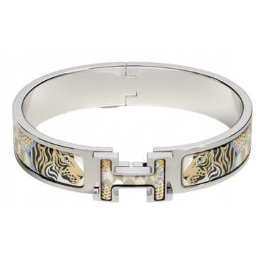 Hermès Clic H silver bracelet - image 1