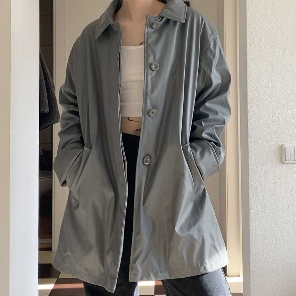 Avant Garde × Vintage Vintage padded grey raincoat - image 1