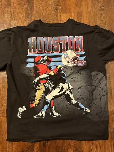 Vintage Houston Oilers T Shirt Mens Large AOP Single Stitch NFL Rare USA  Made L