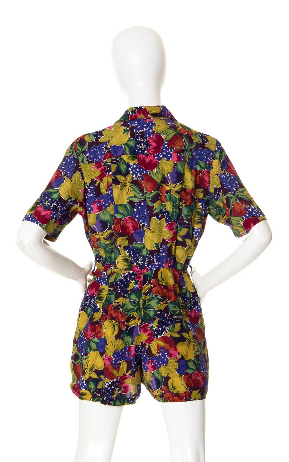 1980s Fruit Novelty Print Romper with Pockets | s… - image 6