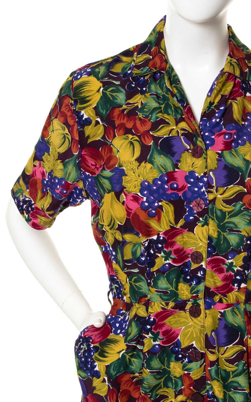1980s Fruit Novelty Print Romper with Pockets | s… - image 7