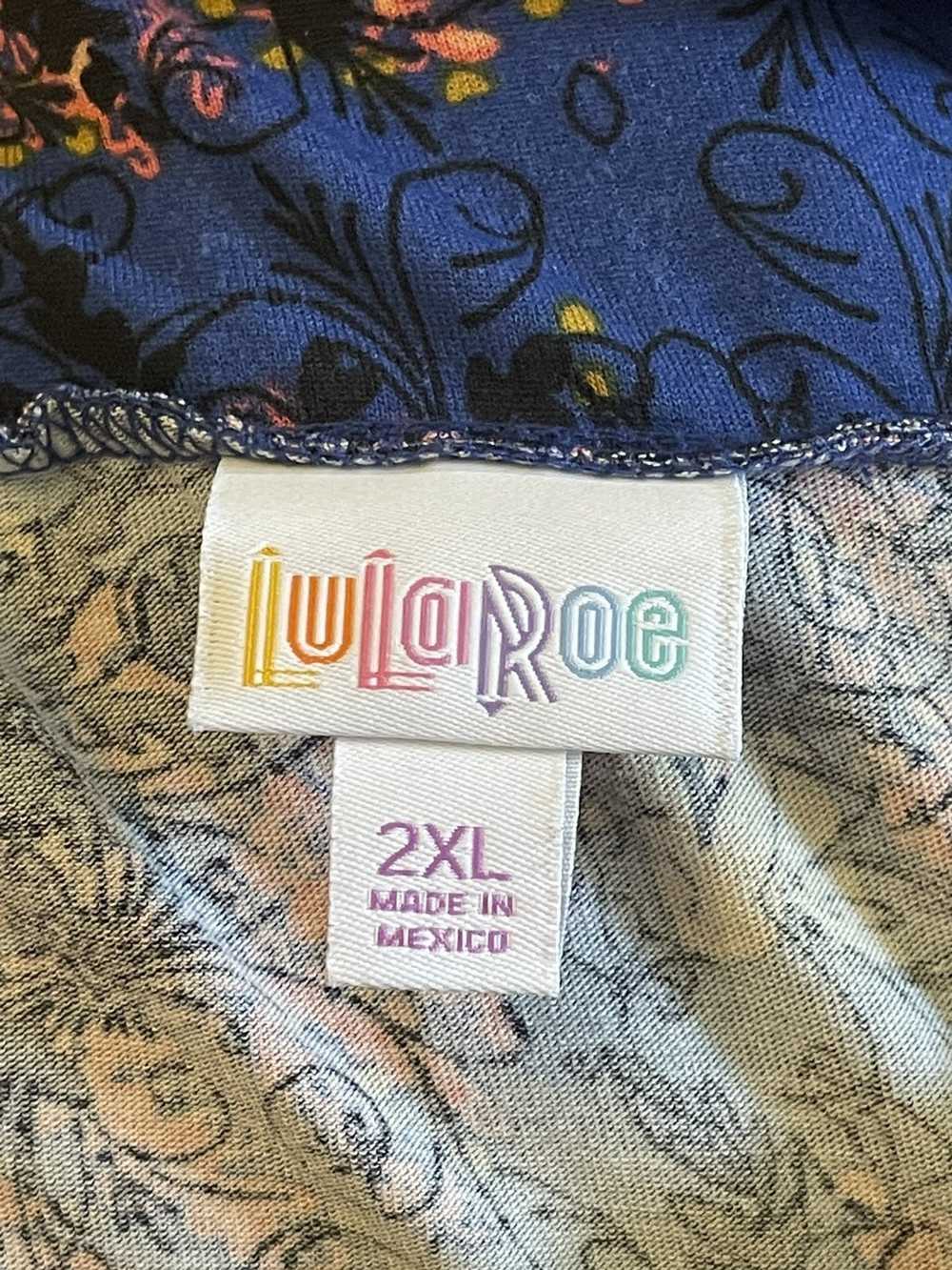 Other LuLaRoe 2XL Maxi Skirt •Azure Bckgrnd • Flo… - image 11