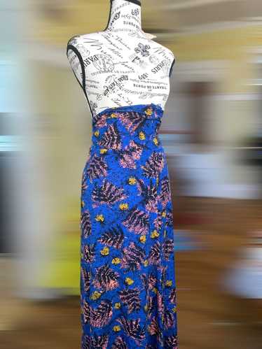 Other LuLaRoe 2XL Maxi Skirt •Azure Bckgrnd • Flo… - image 1