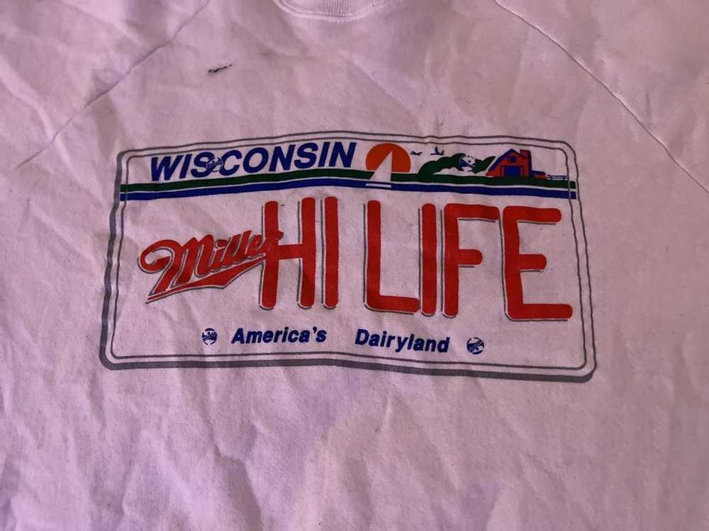 Vintage Miller High Life White sweater Vintage XL - image 2