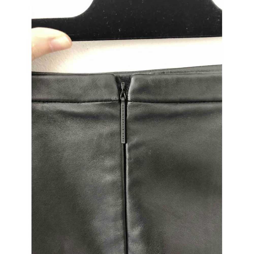 Christopher Kane Leather mini skirt - image 3