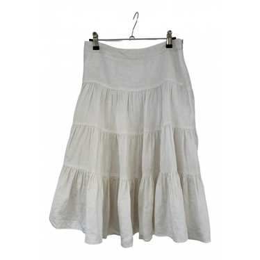 Gianni Versace Linen mid-length skirt - image 1