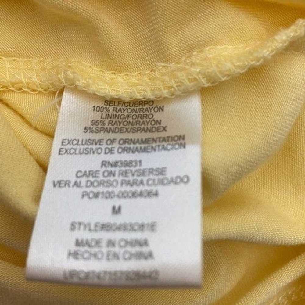 Other Democracy Yellow Embroidered Ruffled Hemlin… - image 9