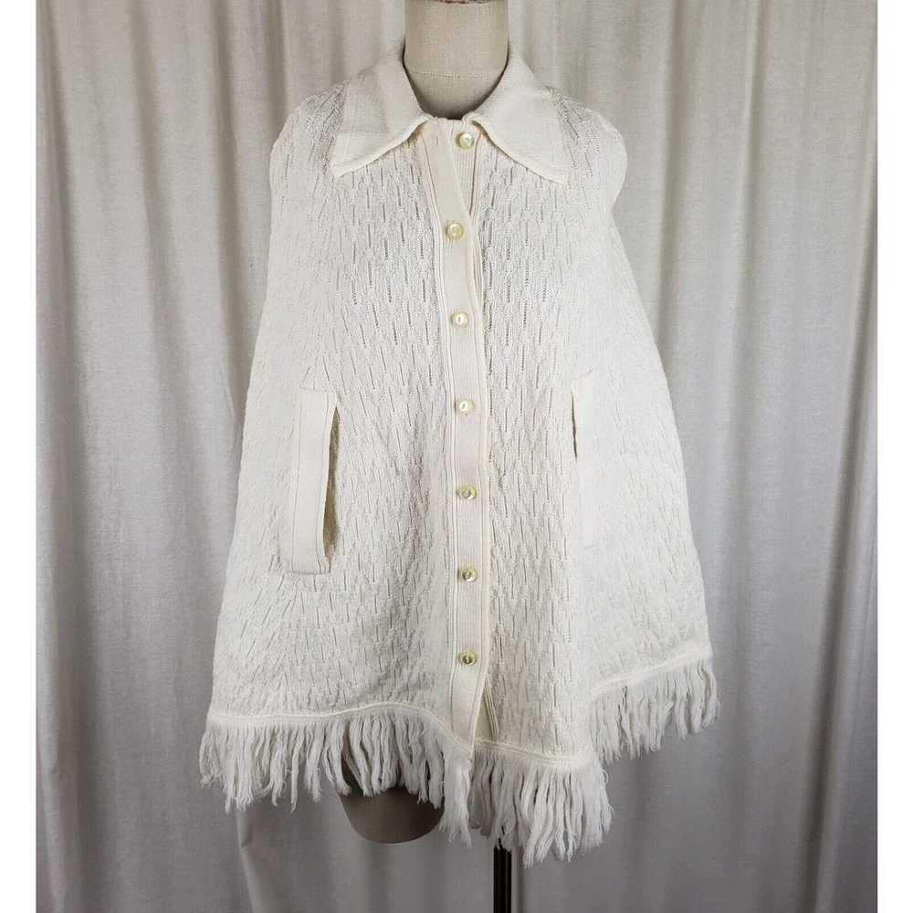 Vintage Sweater Bee by BANFF Knit Crochet Fringe … - image 1