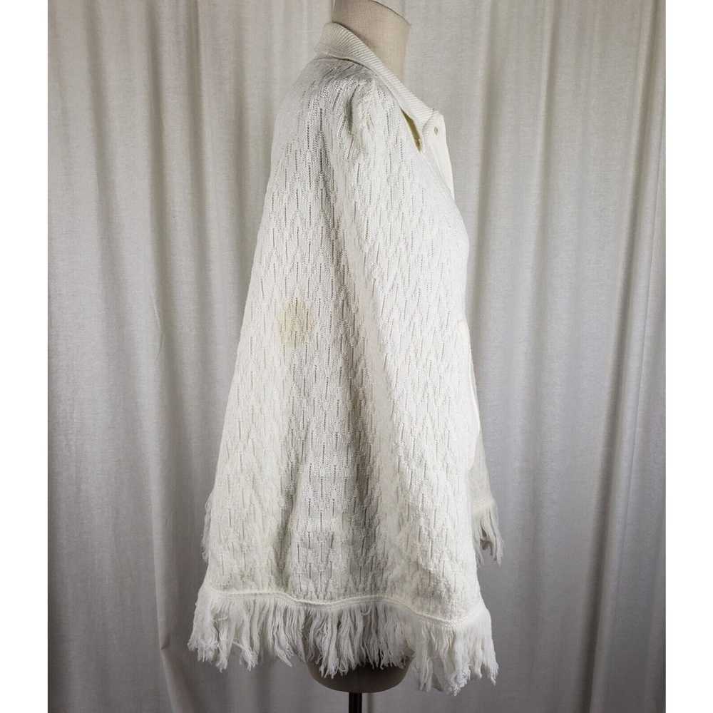 Vintage Sweater Bee by BANFF Knit Crochet Fringe … - image 4