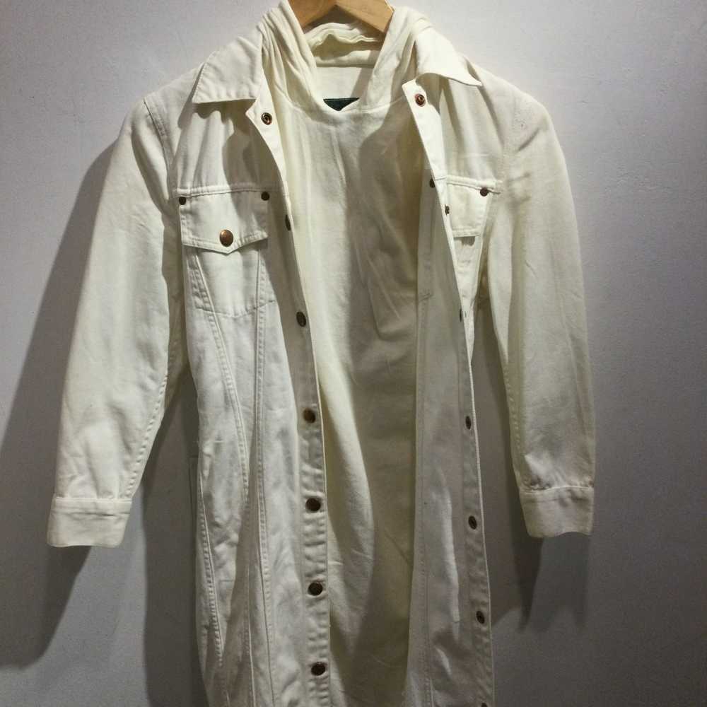 Junior Gaultier white jean-jacket-like dress with… - image 5