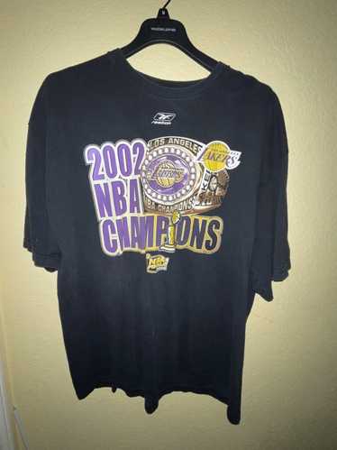 Vintage 2002 Lakers NBA Basketball Championships Graphic 