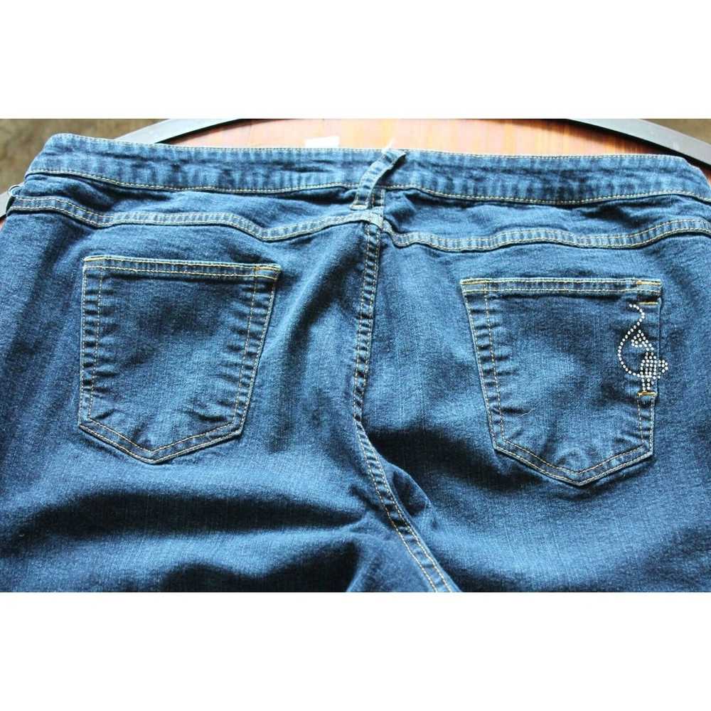 1 BABY PHAT Silver Label Jeans w/Rhinestone Cat D… - image 10