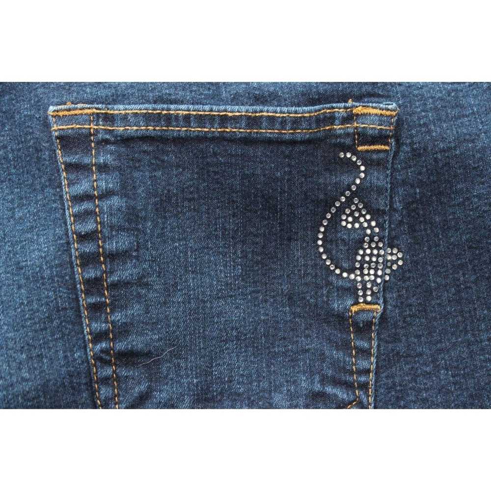 1 BABY PHAT Silver Label Jeans w/Rhinestone Cat D… - image 2