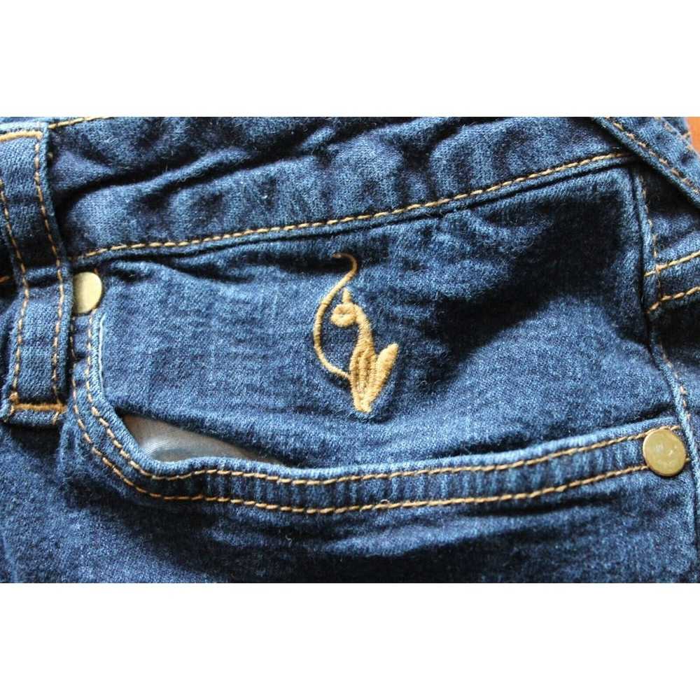 1 BABY PHAT Silver Label Jeans w/Rhinestone Cat D… - image 7