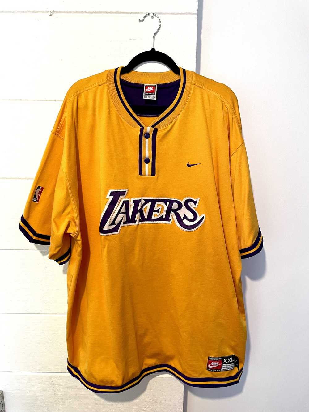 Nike Vintage 80s / 90s Nike Lakers Warmup Jersey - image 1