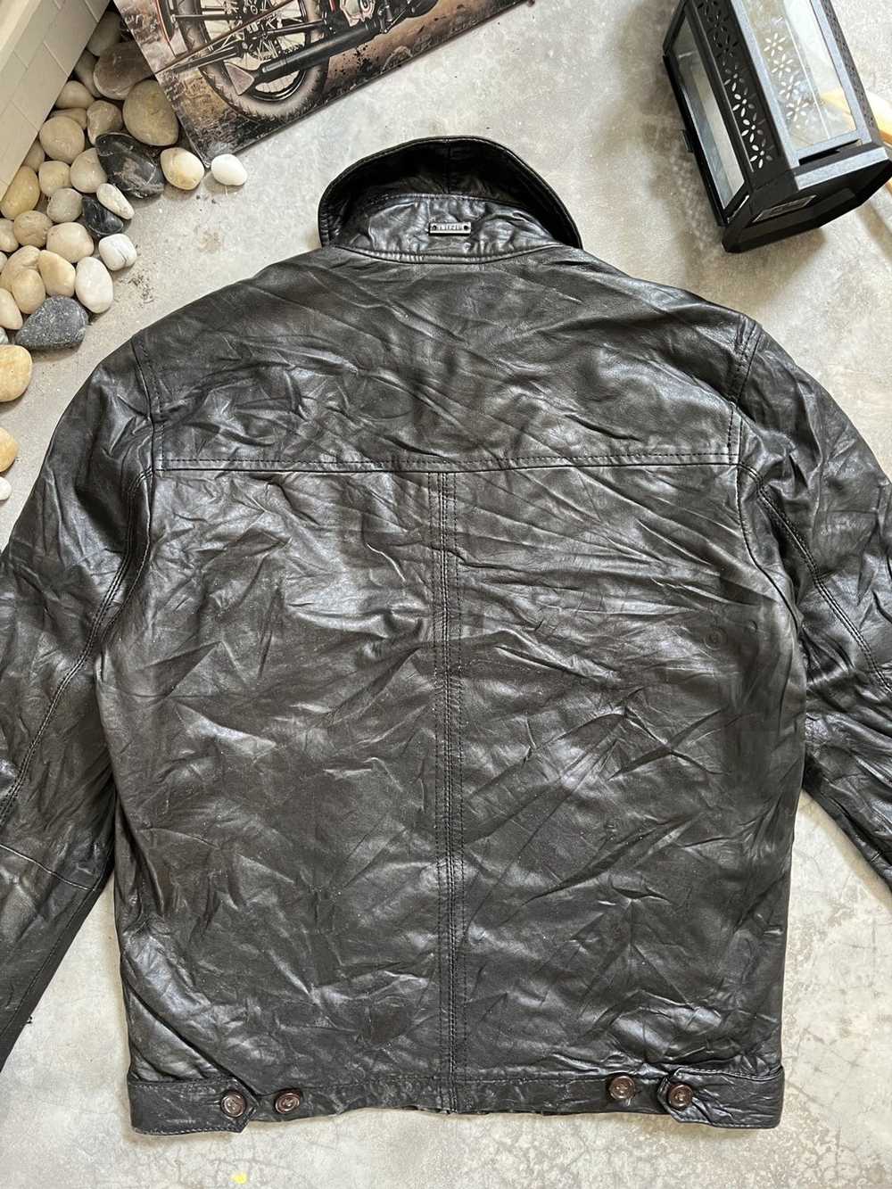 Leather Jacket × Tommy Hilfiger × Vintage Vintage… - image 6