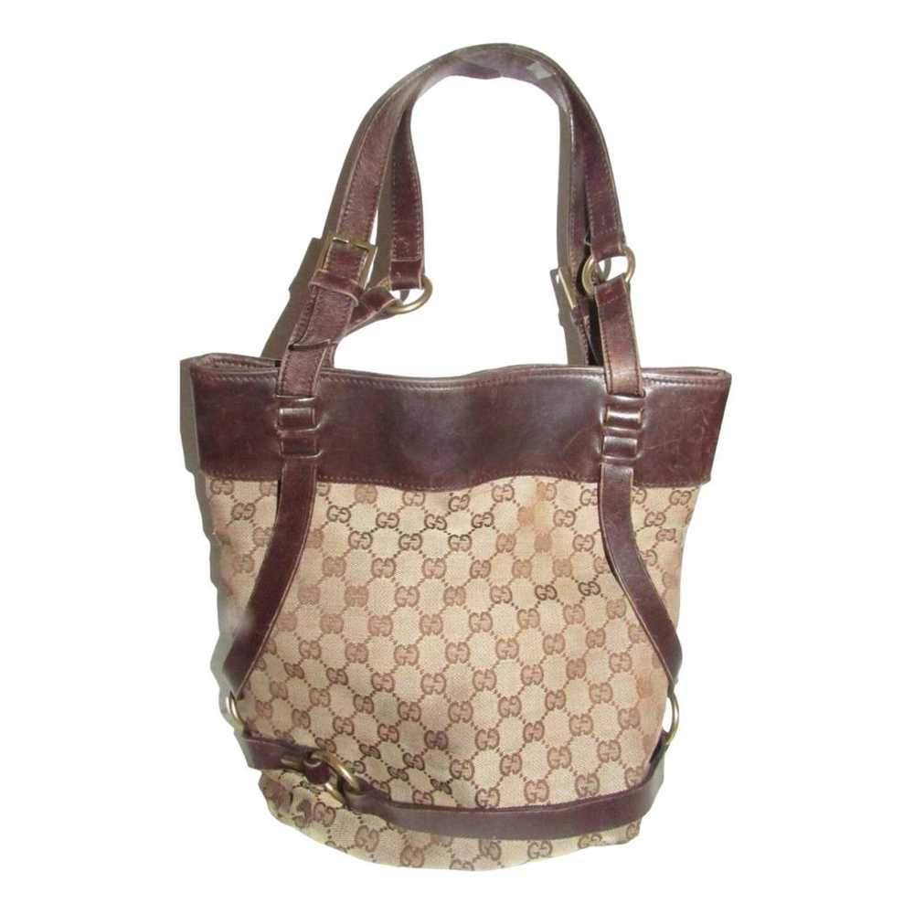 Gucci Gg Ring cloth satchel - image 1