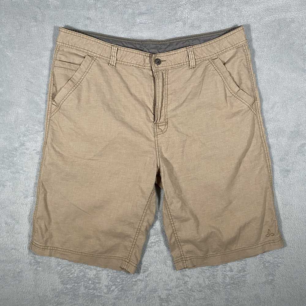 Prana Cargo Shorts Men 38 Long BREATHE Hemp Blend… - image 1